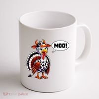 Turkey Moo Cow Funny Thanksgiving Coffee Mug thumb 1