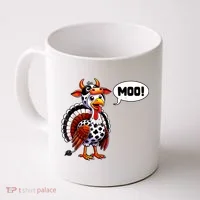 Turkey Moo Cow Funny Thanksgiving Coffee Mug thumb 0