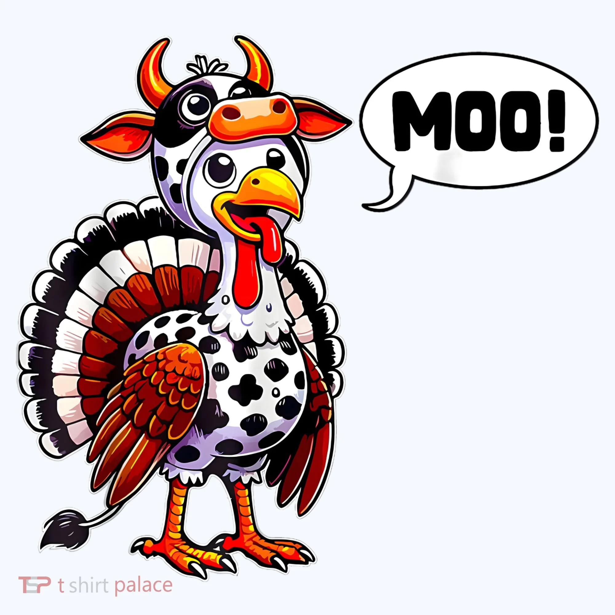 Turkey Moo Cow Funny Thanksgiving Coffee Mug