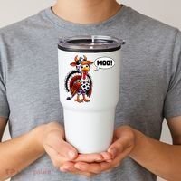 Turkey Moo Cow Funny Thanksgiving Tumbler thumb 2