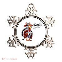 Turkey Moo Cow Funny Thanksgiving Ornament thumb 0