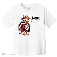 Turkey Moo Cow Funny Thanksgiving Toddler T-Shirt thumb 0