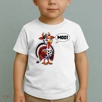 Turkey Moo Cow Funny Thanksgiving Toddler T-Shirt thumb 2