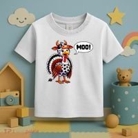 Turkey Moo Cow Funny Thanksgiving Toddler T-Shirt thumb 3