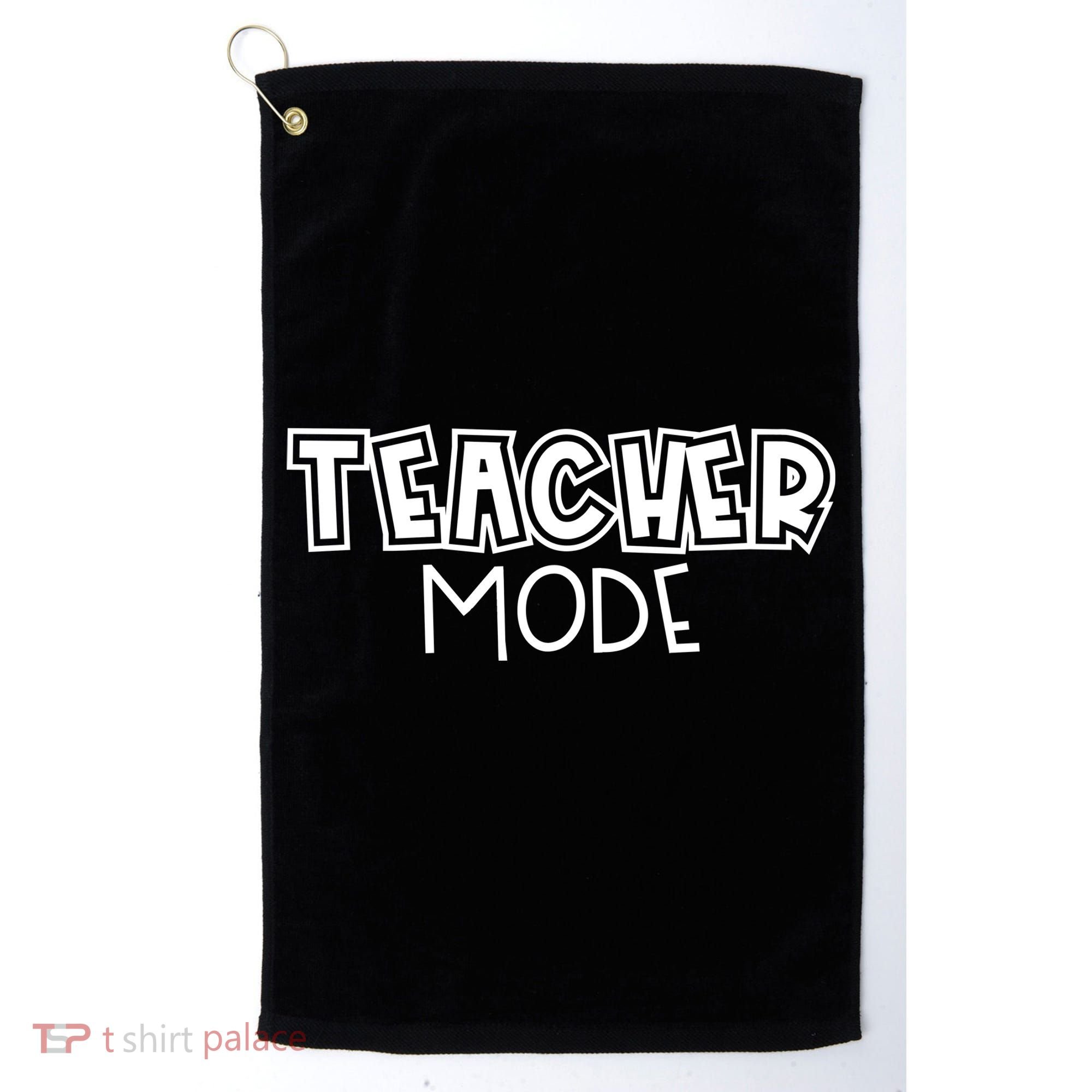 Teacher Mode Cute Back To School Golf Towel