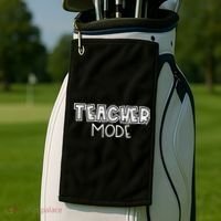 Teacher Mode Cute Back To School Golf Towel thumb 2