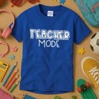 Teacher Mode Cute Back To School Kids T-Shirt thumb 3
