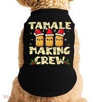 Tamale Making Crew Tamale Season Funny Mexican Christmas Doggie Tank thumb 0