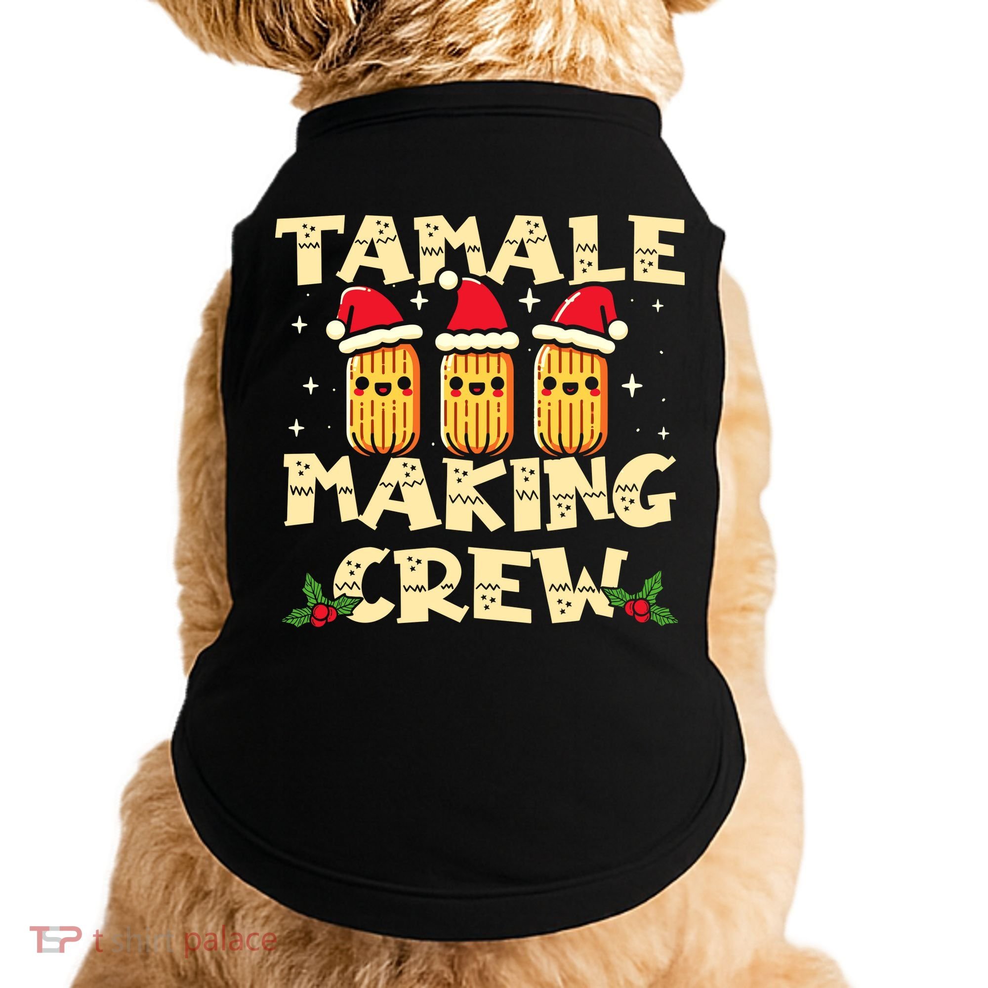 Tamale Making Crew Tamale Season Funny Mexican Christmas Doggie Tank