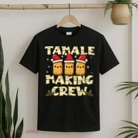 Tamale Making Crew Tamale Season Funny Mexican Christmas T-Shirt thumb 2