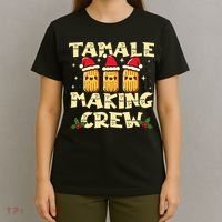 Tamale Making Crew Tamale Season Funny Mexican Christmas T-Shirt thumb 4