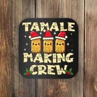 Tamale Making Crew Tamale Season Funny Mexican Christmas Coaster thumb 0