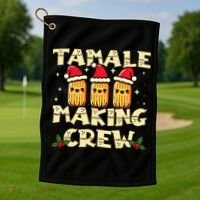 Tamale Making Crew Tamale Season Funny Mexican Christmas Golf Towel thumb 1