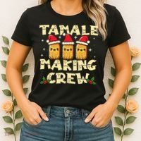 Tamale Making Crew Tamale Season Funny Mexican Christmas Women's T-Shirt thumb 2