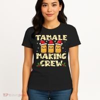 Tamale Making Crew Tamale Season Funny Mexican Christmas Women's T-Shirt thumb 4