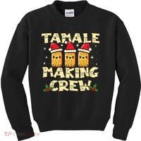 Tamale Making Crew Tamale Season Funny Mexican Christmas Kids Sweatshirt thumb 0