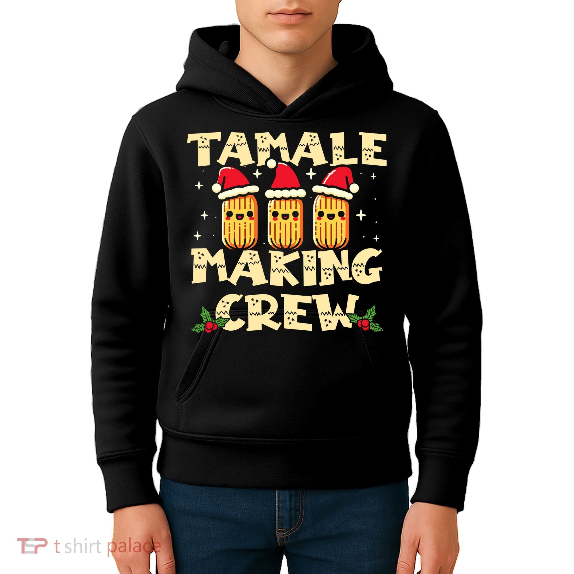 Tamale Making Crew Tamale Season Funny Mexican Christmas Kids Hoodie
