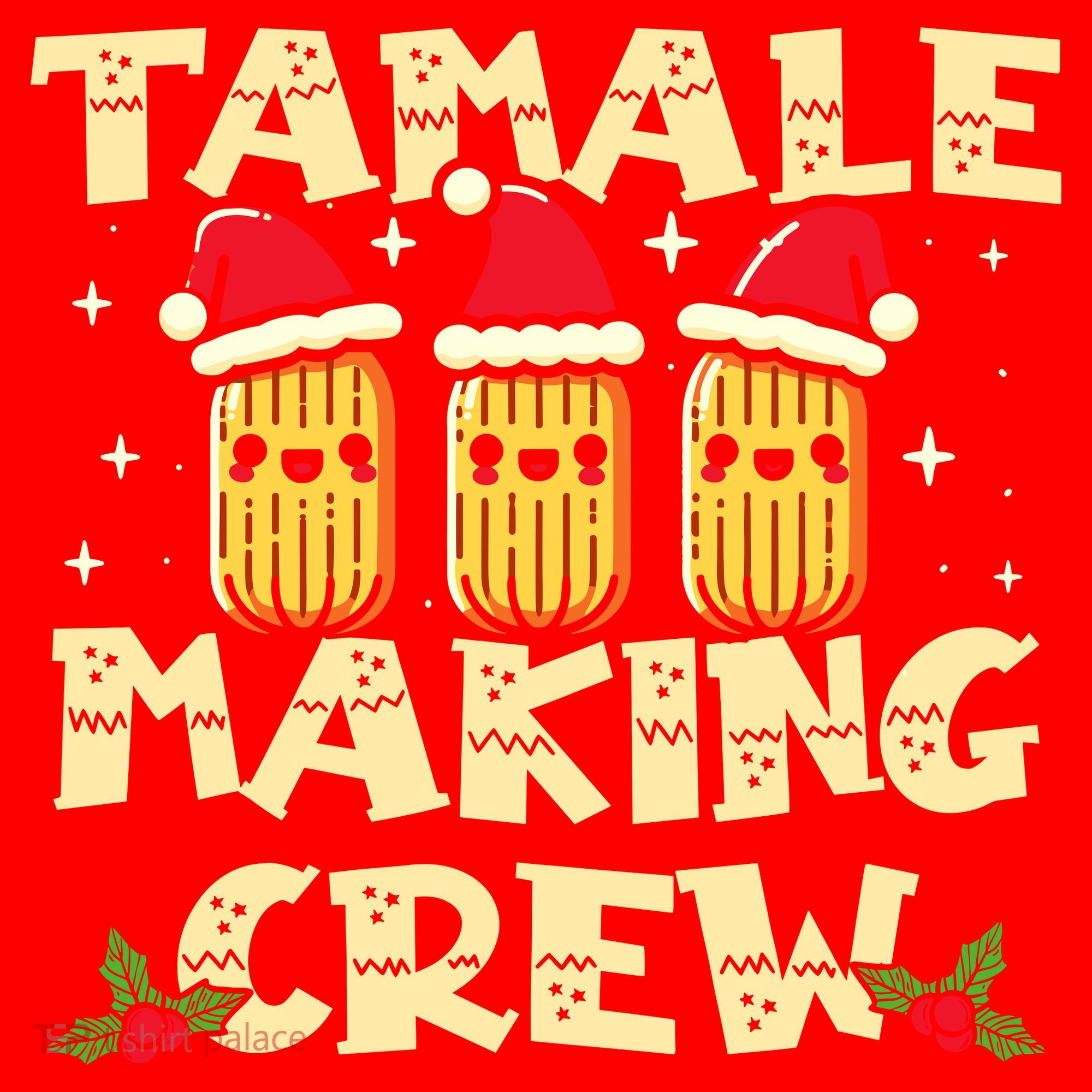 Tamale Making Crew Tamale Season Funny Mexican Christmas Santa Hat