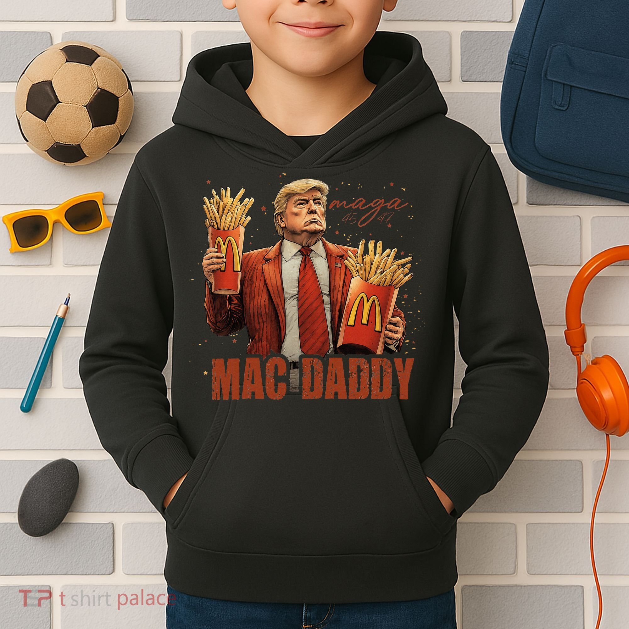 Trump Mac Daddy Kids Hoodie