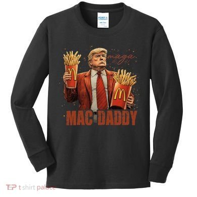 Trump Mac Daddy Kids Long Sleeve Shirt