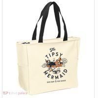Tipsy Mermaid Dive Bar Cute Retro Pinup Tote Bag thumb 2