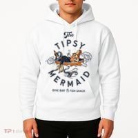 Tipsy Mermaid Dive Bar Cute Retro Pinup Hoodie thumb 2