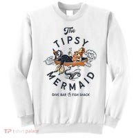 Tipsy Mermaid Dive Bar Cute Retro Pinup Sweatshirt thumb 0
