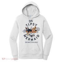 Tipsy Mermaid Dive Bar Cute Retro Pinup Women's Hoodie thumb 0