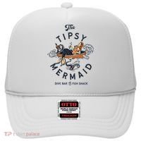 Tipsy Mermaid Dive Bar Cute Retro Pinup Hat thumb 0