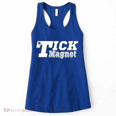 Tick Magnet Design Check Me For Ticks Suck Lyme Disease Gift Women's Tank Top