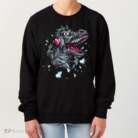 Trex Monster DJ Headphone Breakthrough Women's Sweatshirt thumb 0