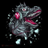 Trex Monster DJ Headphone Breakthrough USA-Made Doggie Bandana thumb 2