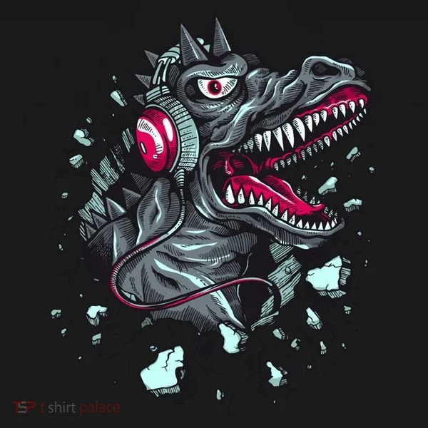 Trex Monster DJ Headphone Breakthrough Bucket Hat