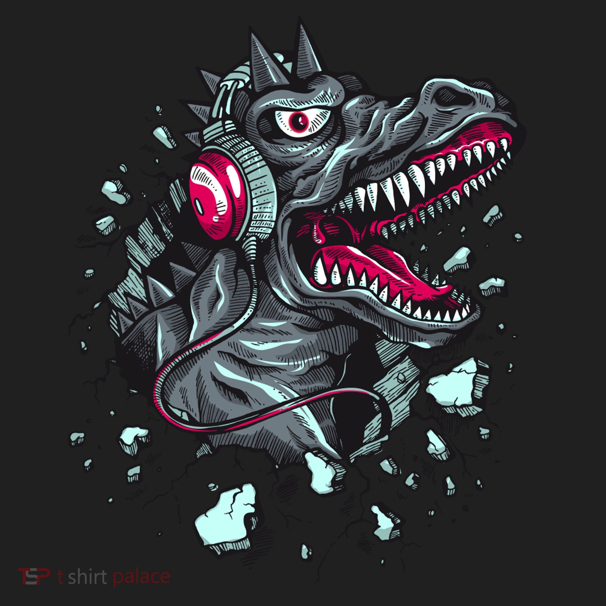 Trex Monster DJ Headphone Breakthrough Beanie