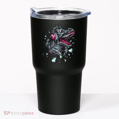 Trex Monster DJ Headphone Breakthrough Tumbler
