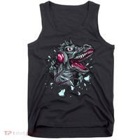 Trex Monster DJ Headphone Breakthrough Tank Top thumb 0
