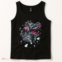 Trex Monster DJ Headphone Breakthrough Tank Top thumb 2