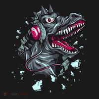 Trex Monster DJ Headphone Breakthrough Tank Top thumb 6