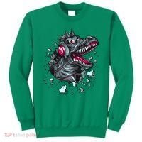 Trex Monster DJ Headphone Breakthrough Sweatshirt thumb 0