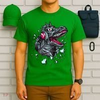 Trex Monster DJ Headphone Breakthrough T-Shirt thumb 6