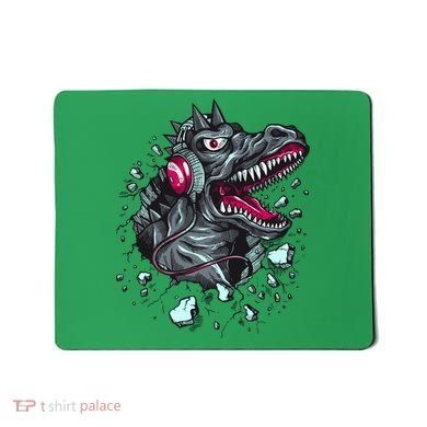 Trex Monster DJ Headphone Breakthrough Mousepad