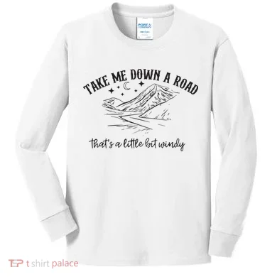 Take Me Down A Road Kids Long Sleeve Shirt