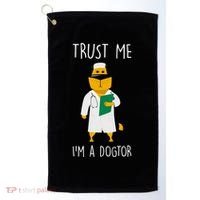 Trust Me IM A Dogtor Golf Towel thumb 0