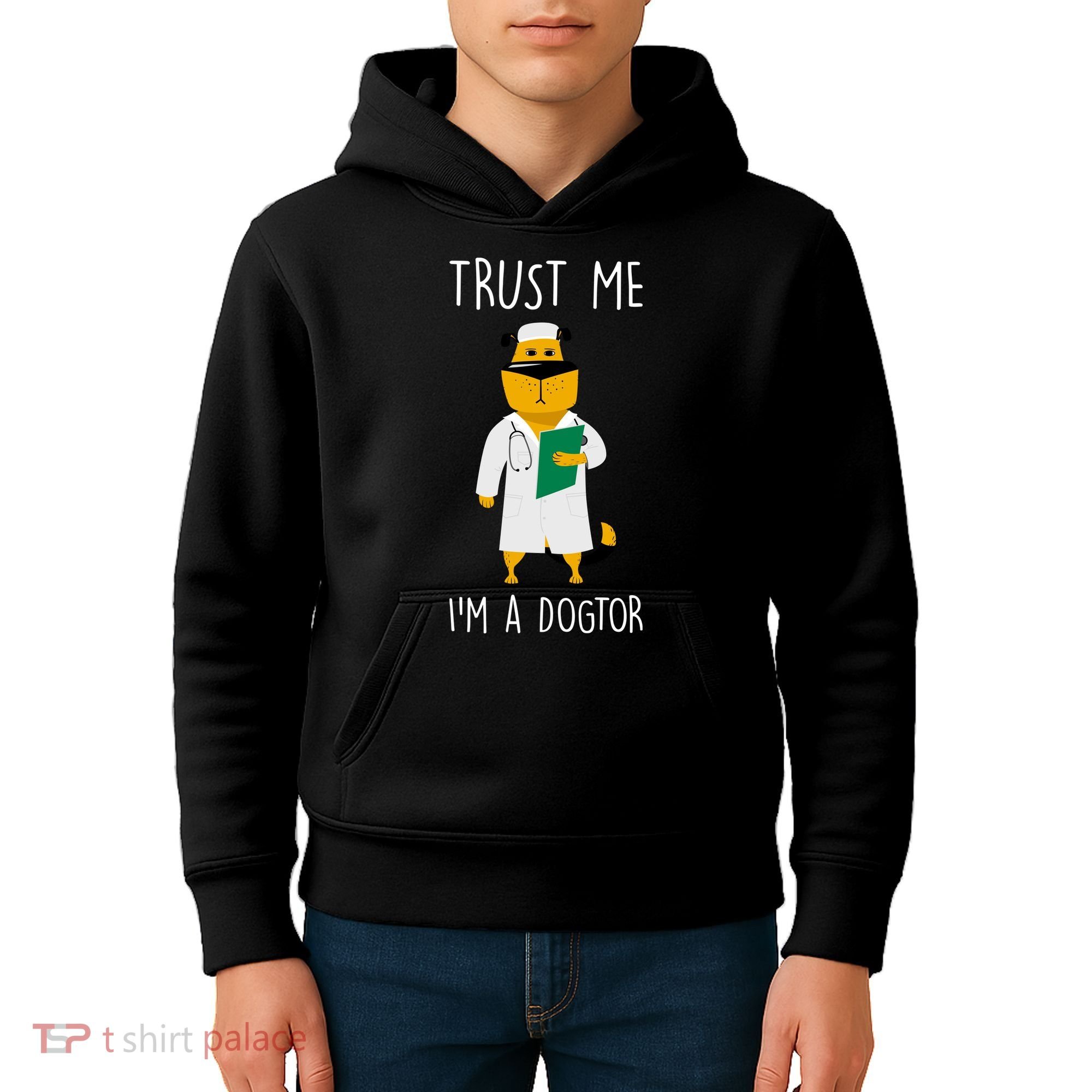 Trust Me IM A Dogtor Kids Hoodie