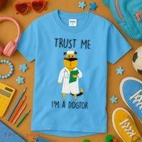Trust Me IM A Dogtor Kids T-Shirt thumb 3