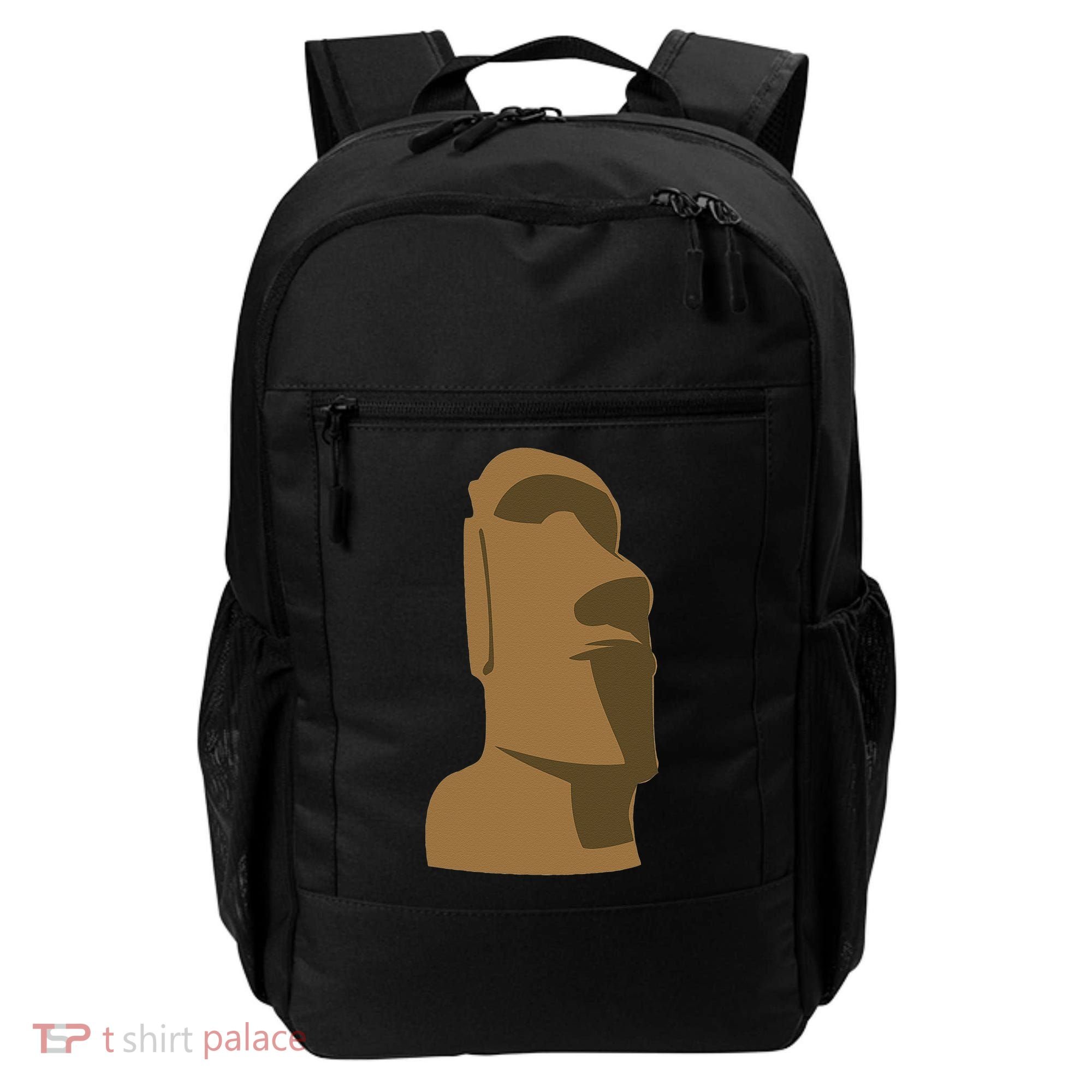 Tiki Moai Easter Island Hawaiian Luau Gift Backpack