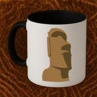 Tiki Moai Easter Island Hawaiian Luau Gift Coffee Mug thumb 2