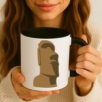 Tiki Moai Easter Island Hawaiian Luau Gift Coffee Mug thumb 3