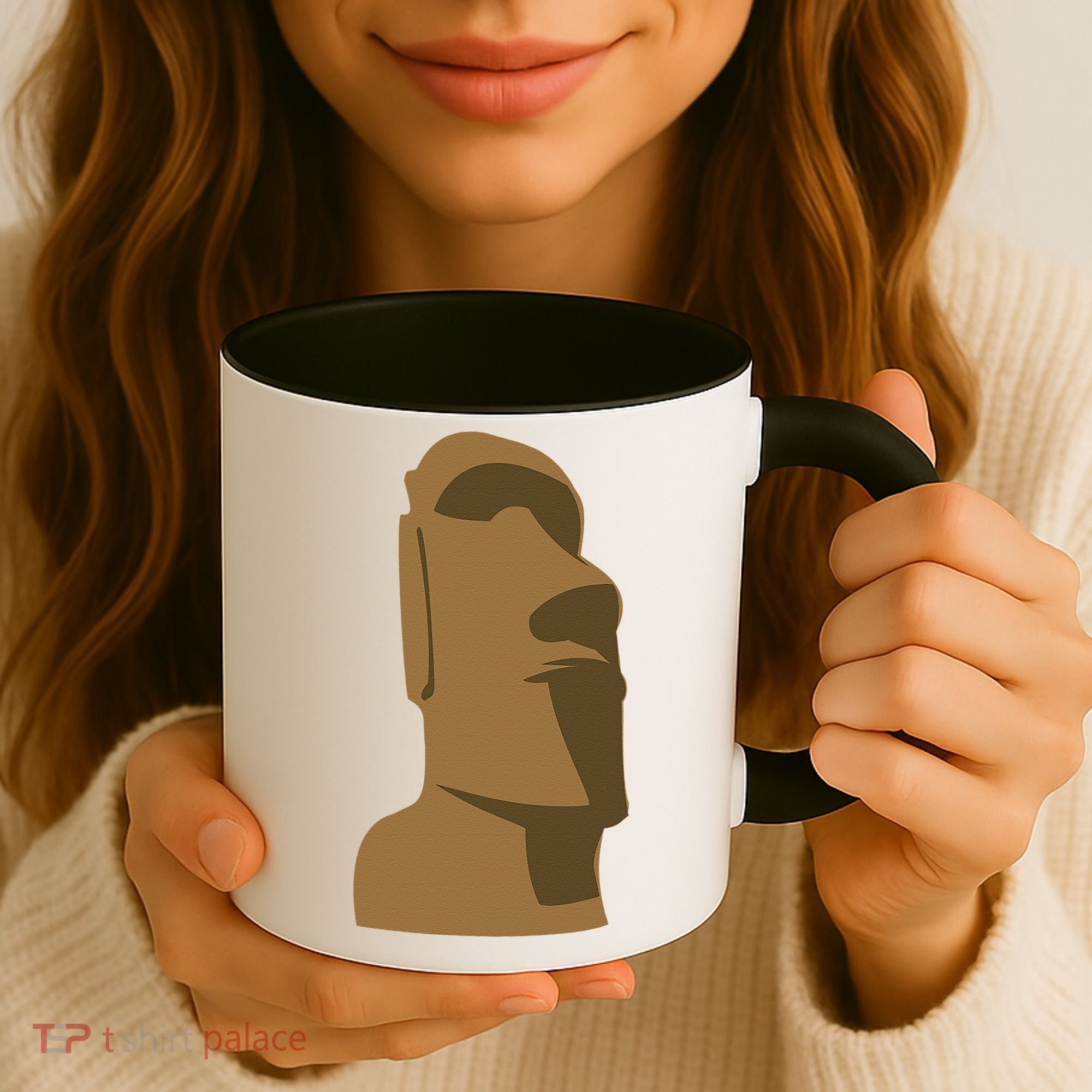 Tiki Moai Easter Island Hawaiian Luau Gift Coffee Mug