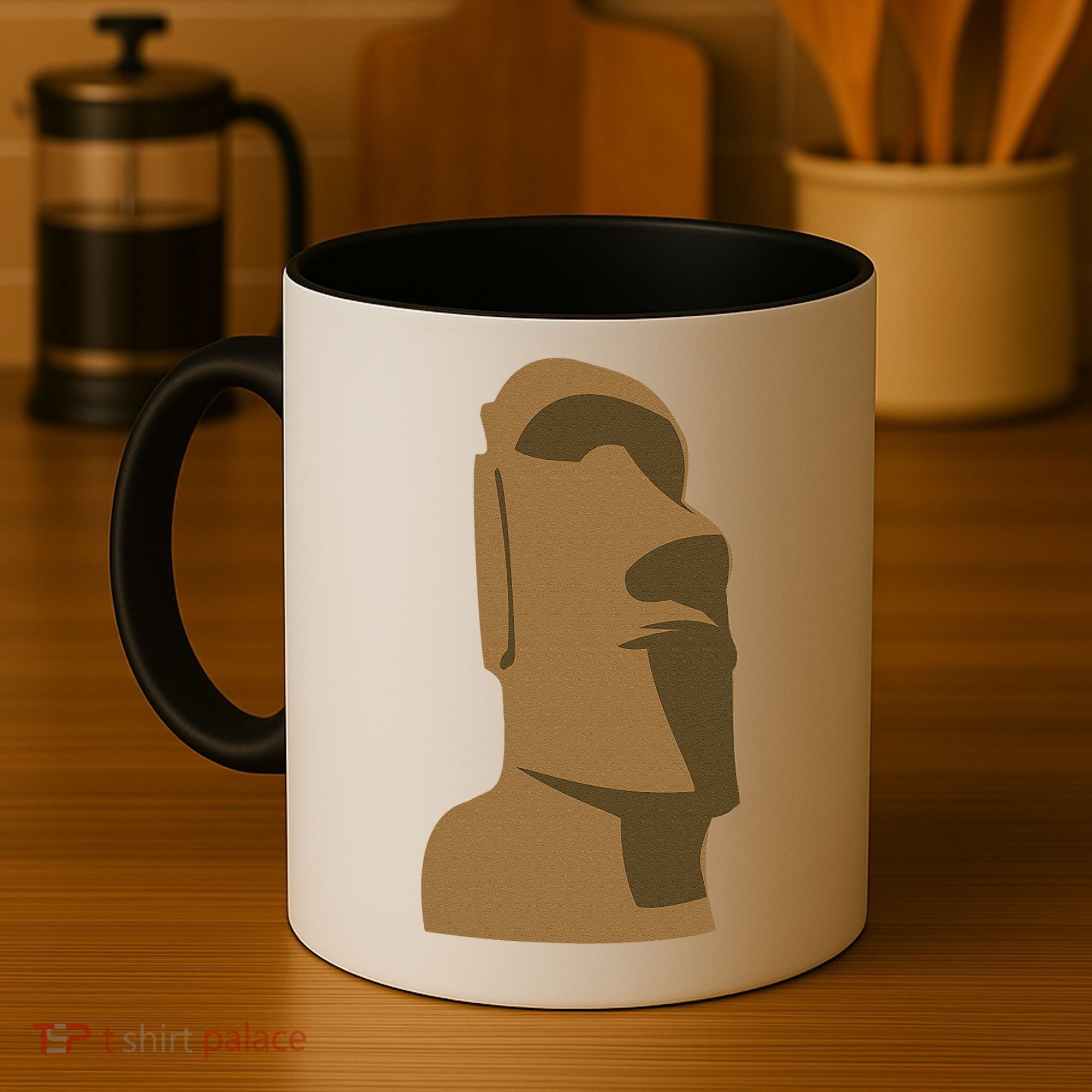 Tiki Moai Easter Island Hawaiian Luau Gift Coffee Mug